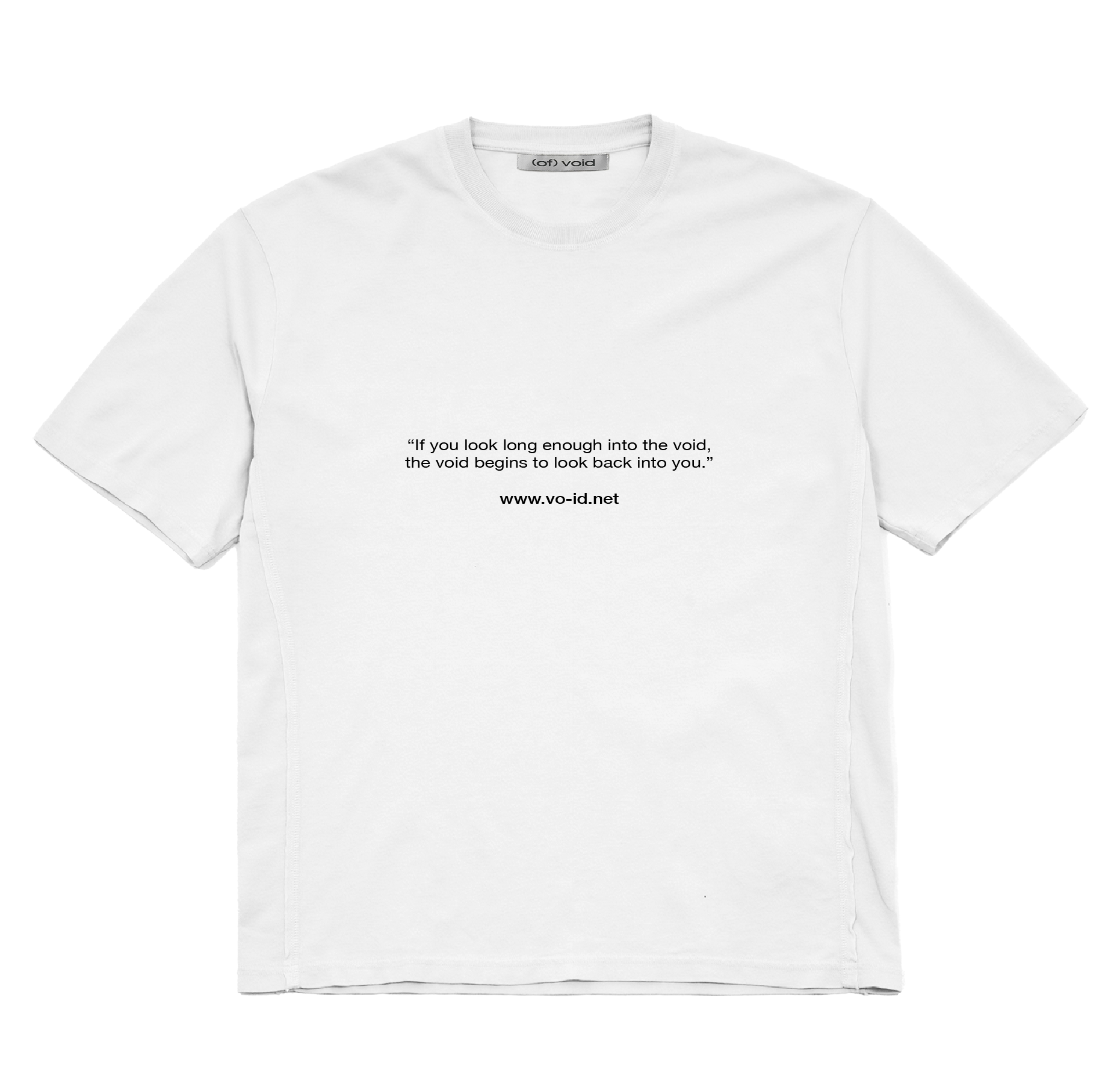 (of) void basic logo t-shirt front view