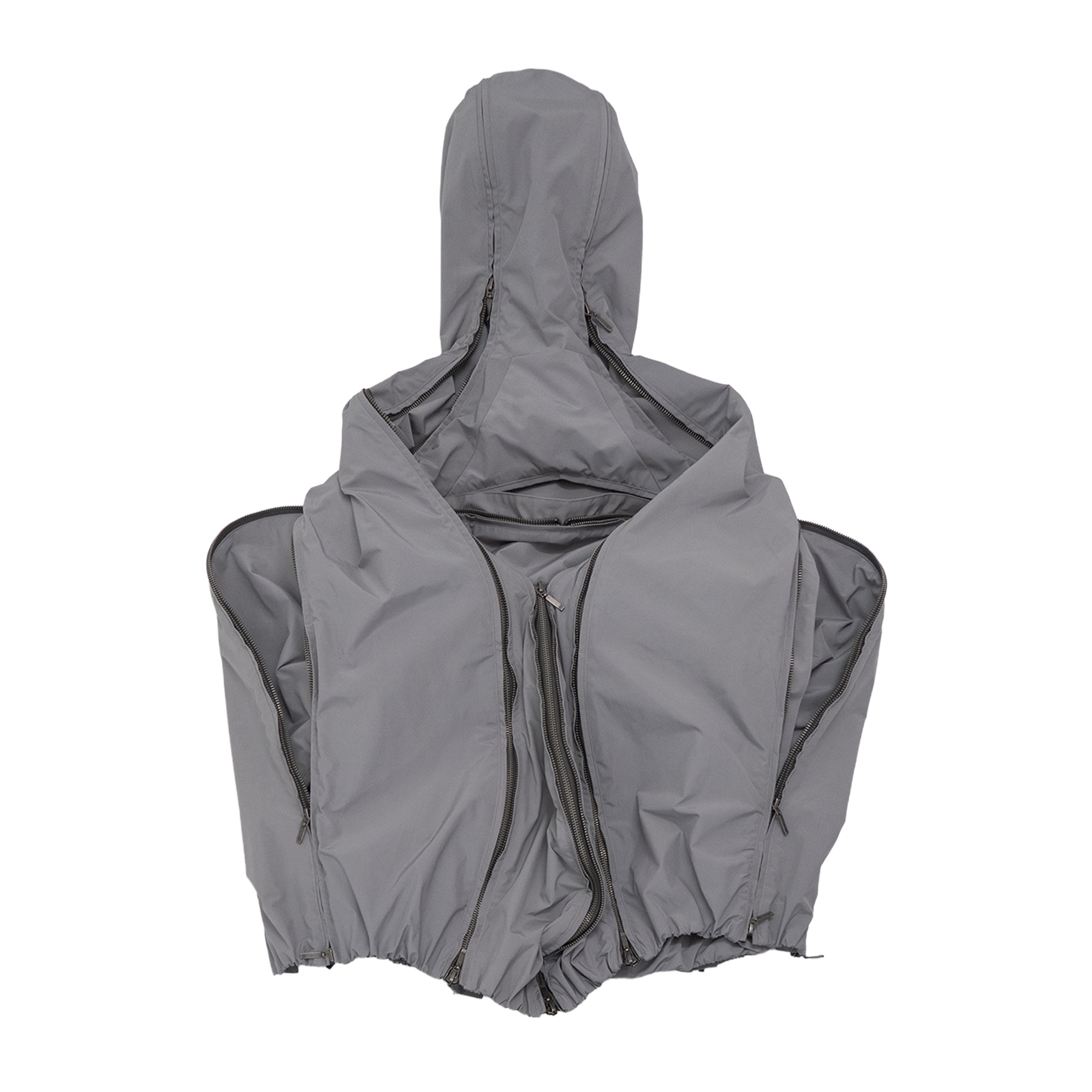 (of) void convertible zipper shell nylon jacket back view closed