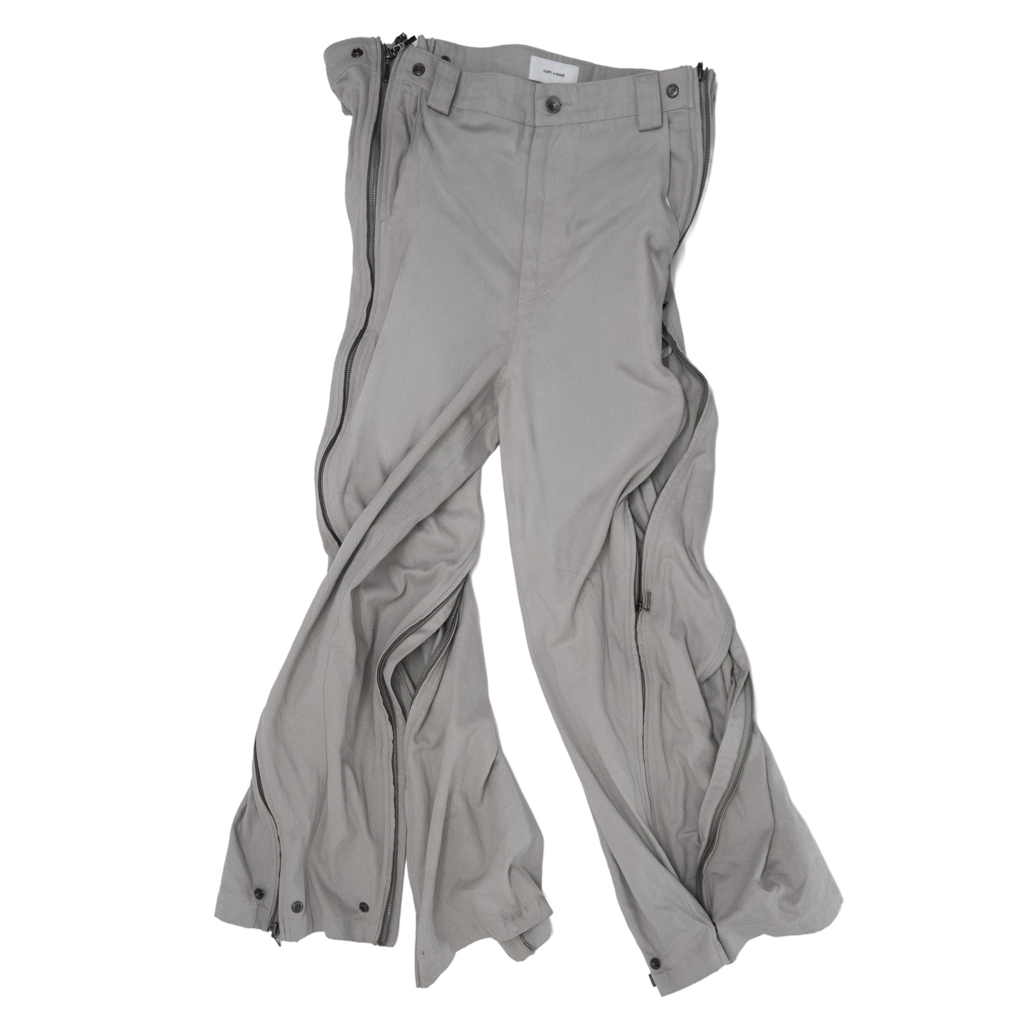 (of) void multi zipper panel convertible trousers flat view