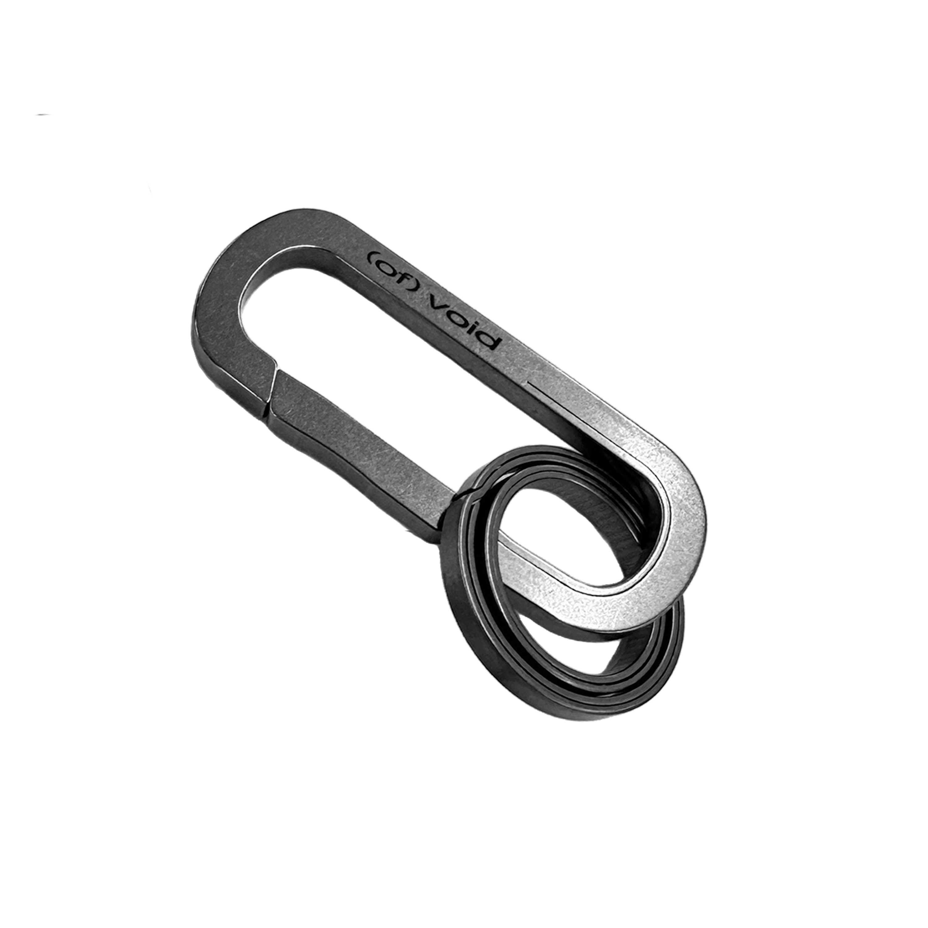 (of) void titanium carabiner flat view